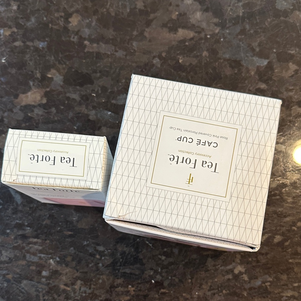Unopened Pink Forte Tea Set - Picture 2 of 3